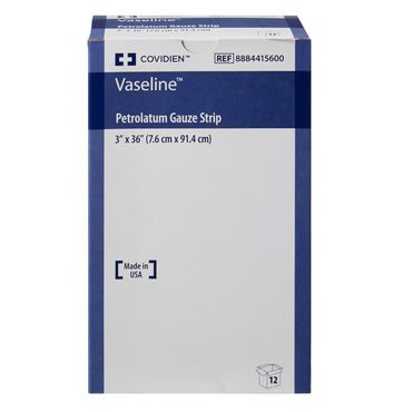 Vaseline® Petrolatum Impregnated Dressing Strip 3 X 36 Inch Sterile (46145_CS)