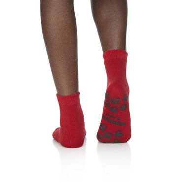 McKesson Terries™ Slipper Socks Unisex Adult X-Large Single Tread Single Patient Use Red (553041_CS)