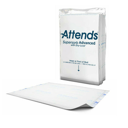 Attends® Supersorb Advanced Disposable Underpad 30 X 36 Inch Dry-Lock® Core Heavy Absorbency (1197060_BG)