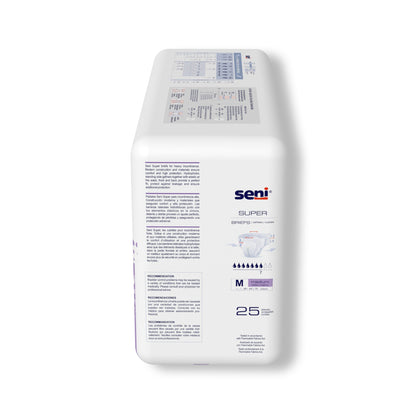 Seni® Super Unisex Adult Incontinence Brief Medium Disposable Heavy Absorbency (1163846_PK)