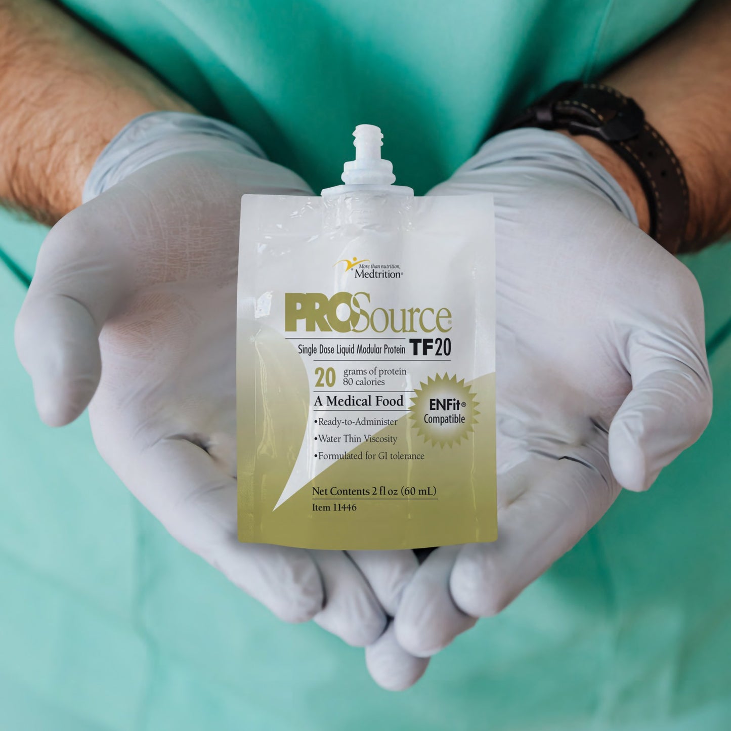 ProSource® TF20 Tube Feeding Formula Unflavored Liquid 60 mL Pouch (1216148_CS)