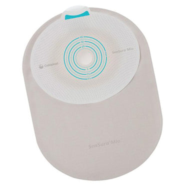 SenSura® Mio Ostomy Pouch One-Piece System 8-1/4 Inch Length, Maxi Flat, Trim to Fit 5/8 to 1-3/4 Inch Stoma Closed End (891185_BX)