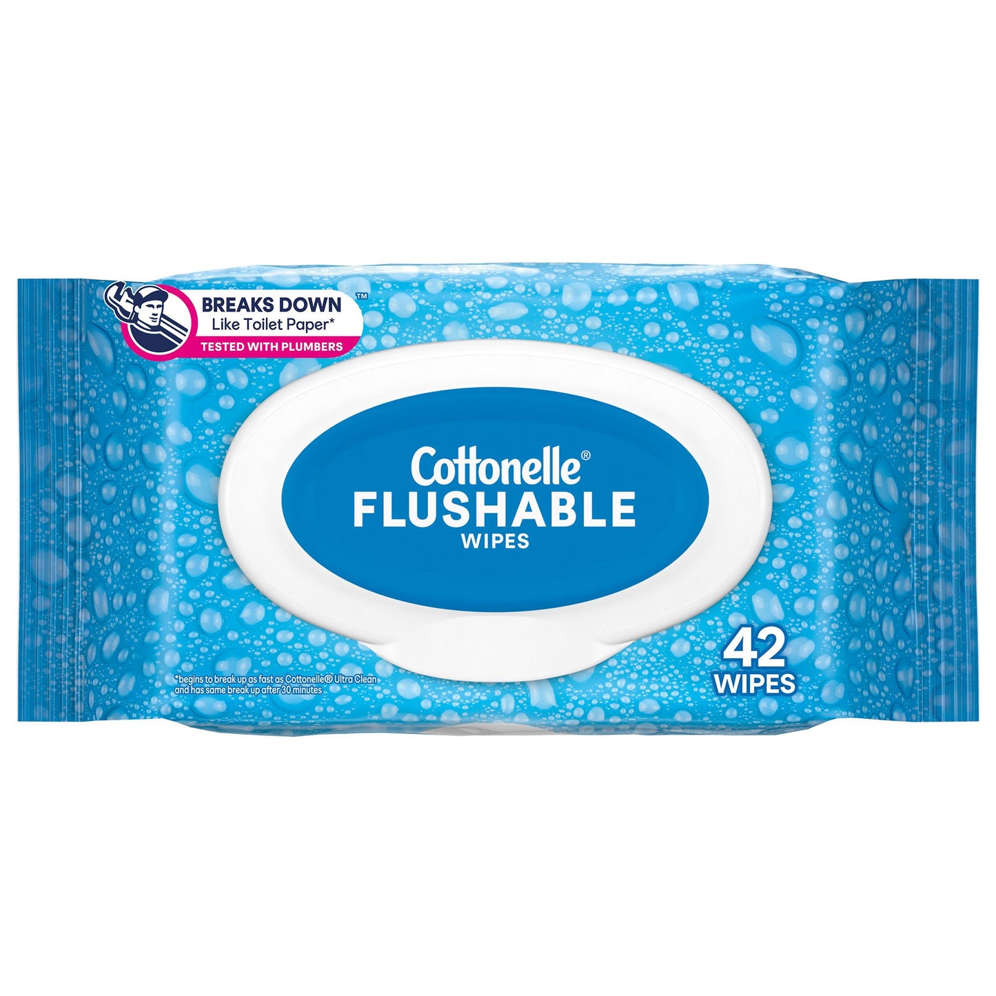 Cottonelle® FreshCare® Flushable Personal Wipe Soft Pack Scented 42 Count (1234280_CS)