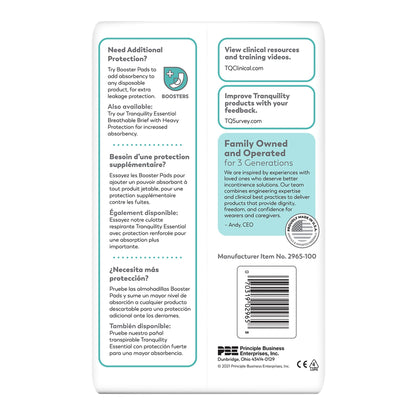 Tranquility® Essential Unisex Incontinence Brief Medium Disposable Moderate Absorbency (884706_CS)