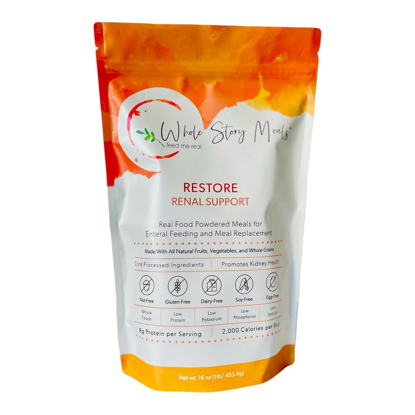 Whole Story Meals Restore Renal Support Oral Supplement Powder 16 oz. (1253025_EA)