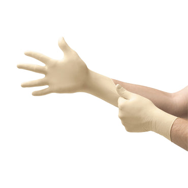 Diamond Grip™ Exam Glove Small NonSterile Latex Standard Cuff Length Textured Fingertips White Not Rated (307873_BX)