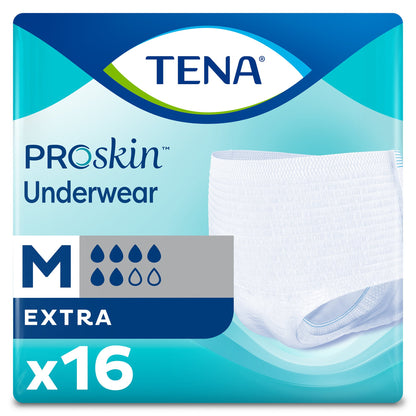 TENA® ProSkin™ Extra Unisex Adult Absorbent Underwear Pull On with Tear Away Seams Medium Disposable Moderate Absorbency (978867_CS)