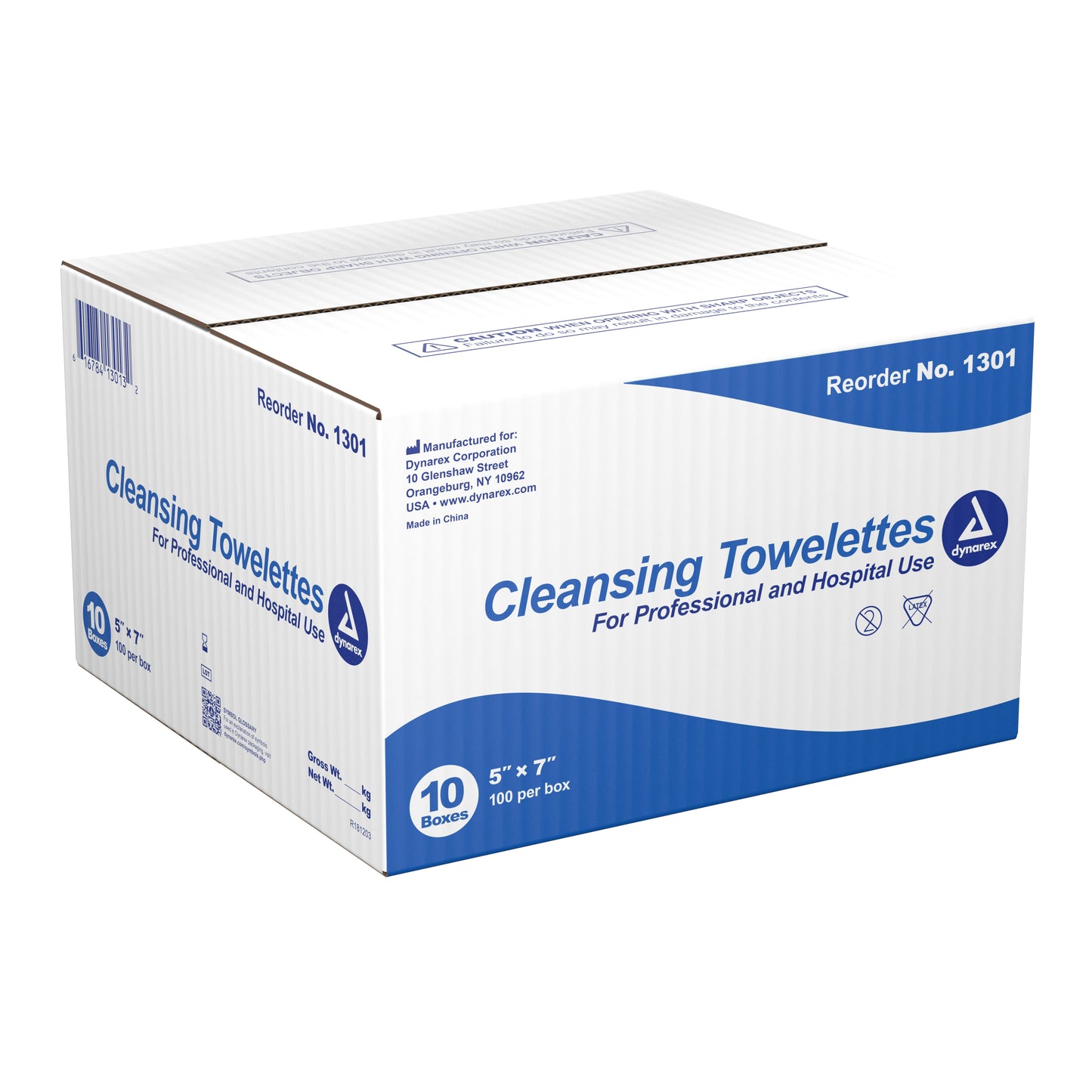Dynarex® Antiseptic Skin Towelette Individual Packet Scented 100 Count (809891_CS)