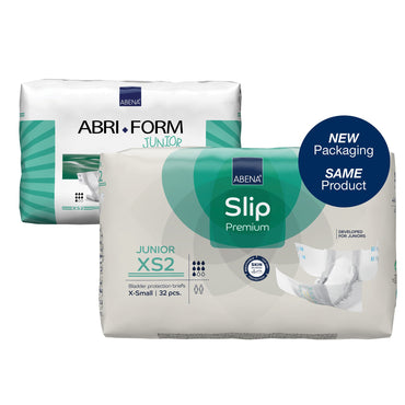 Abena® Slip Premium Junior XS2 Unisex Youth Incontinence Brief X-Small Disposable Heavy Absorbency (1218195_CS)