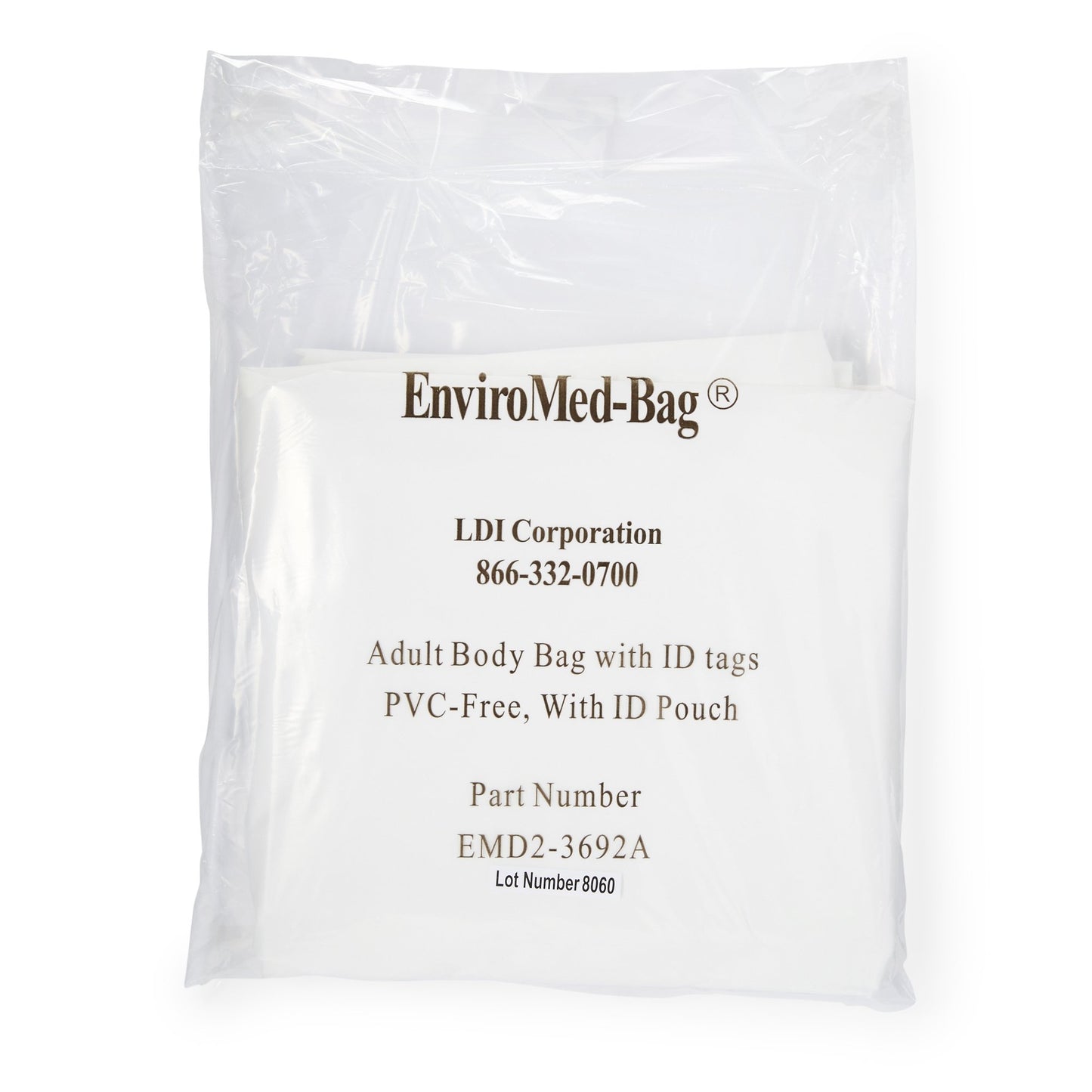 EnviroMed-Bag® Post Mortem Bag 36 W X 92 L Inch One Size Fits Most Olefin Film Zipper Closure, Envelope Style (669228_EA)