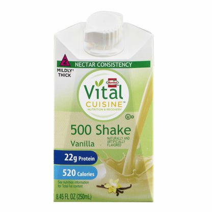 Hormel Vital Cuisine® 500 Shakes Oral Supplement Vanilla Flavor Liquid 8.45 oz. Carton (1083957_EA)