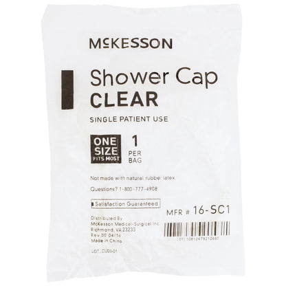 McKesson Shower Cap One Size Fits Most Clear (477081_BX)