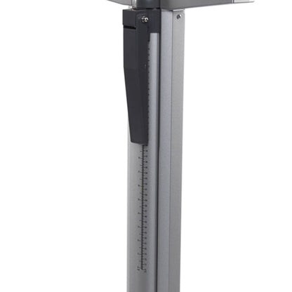 Health O Meter® Physician Scale with Height Rod Digital Display 660 lbs. / 300 kg Capacity Black / Gray AC Adapter / Battery Operated (571835_EA)
