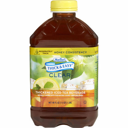 Thick & Easy® Thickened Beverage 46 oz. Bottle Iced Tea Flavor Liquid IDDSI Level 3 Moderately Thick/Liquidized (732816_EA)