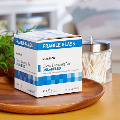 McKesson Sundry Jar 4 X 4 Inch Glass Clear (488897_EA)