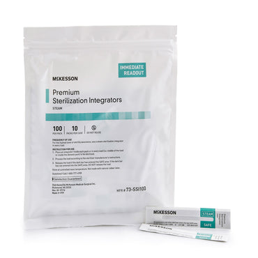 McKesson Sterilization Chemical Integrator Strip Steam 4 Inch Length (524536_PK)