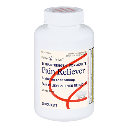Foster & Thrive™ Pain Relief 500 mg Strength Acetaminophen Caplet 500 per Bottle (1238957_BT)