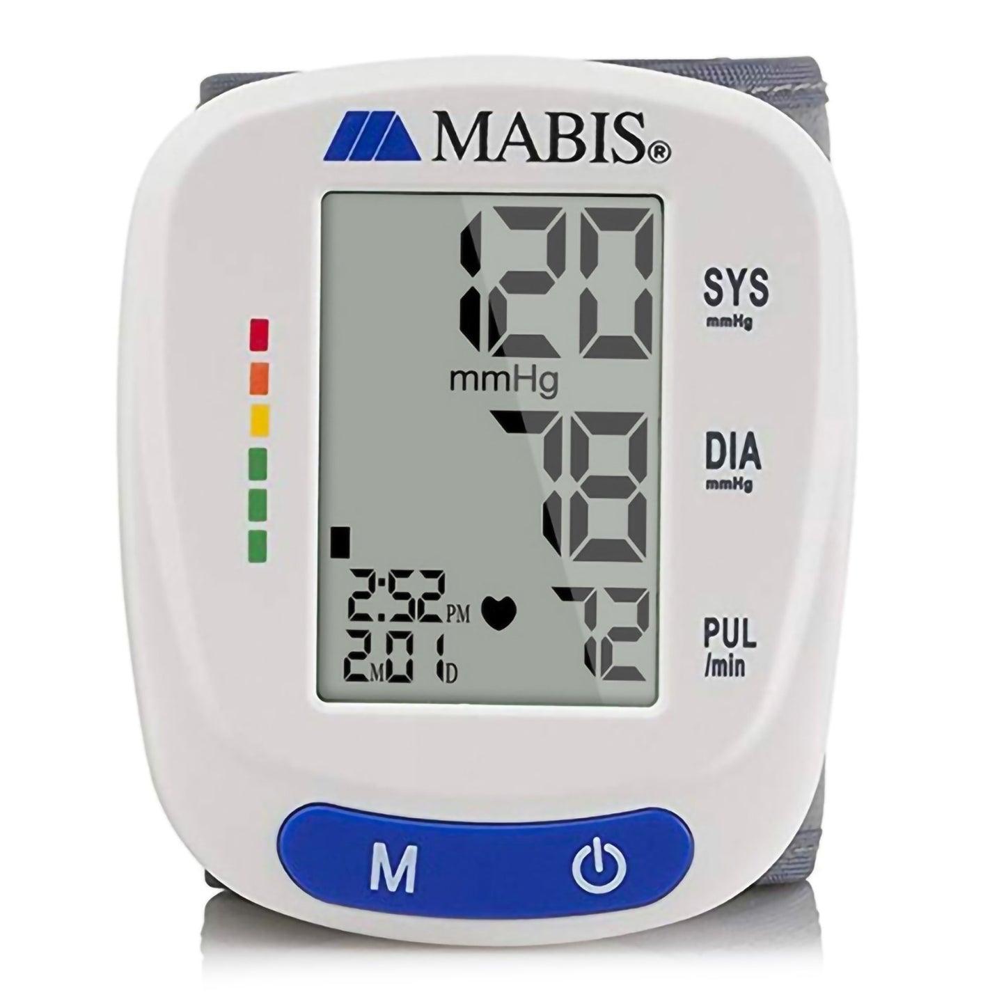 MABIS® Digital Blood Pressure Monitor Adult Cuff Cloth Fabric Cuff 5.3 to 8.5 inches Mobile (1237844_EA)