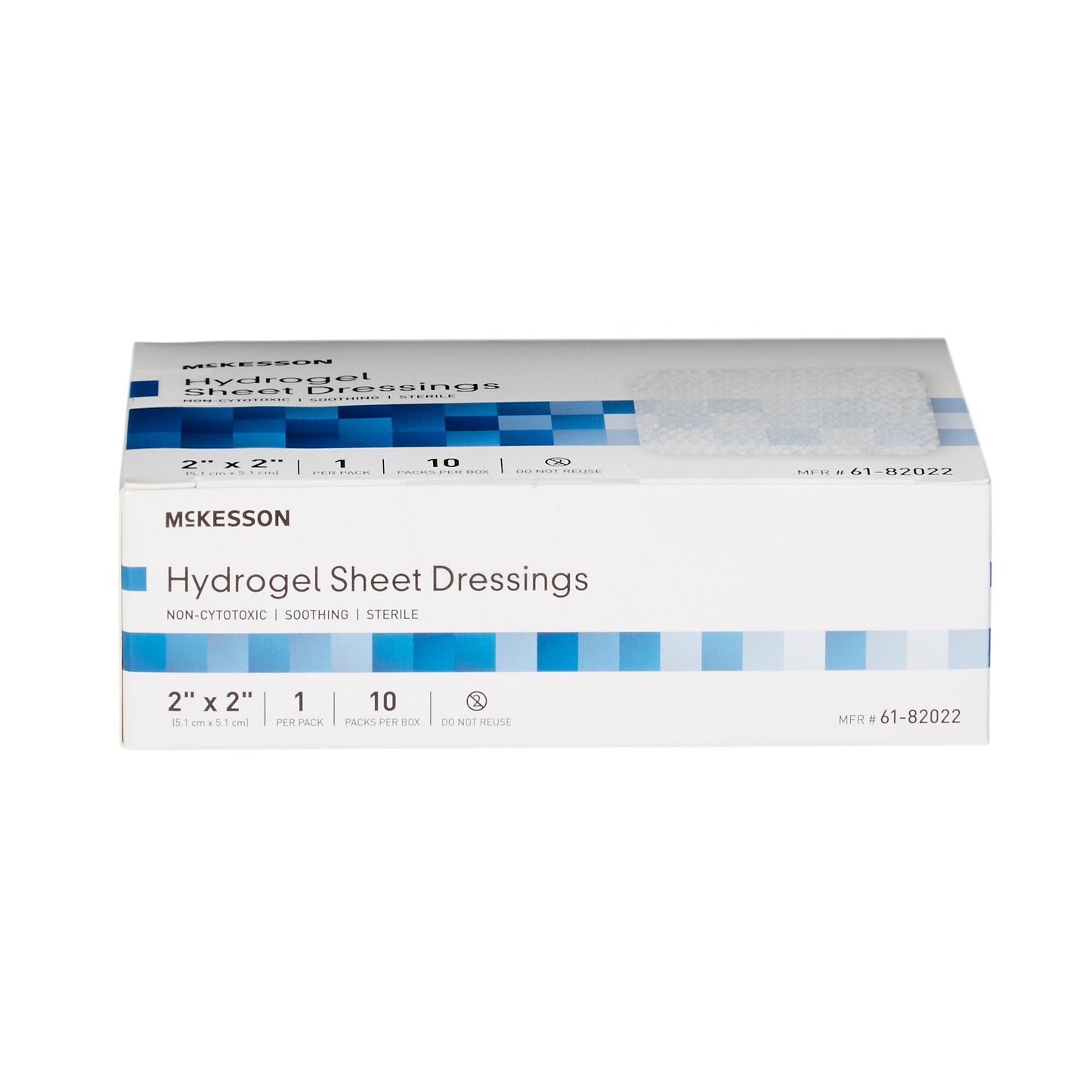 McKesson Hydrogel Wound Dressing Sheet 2 X 2 Inch Sheet Sterile (494192_EA)
