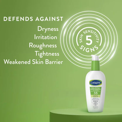 Cetaphil® Daily Oil-Free Facial Moisturizer with Sunscreen 3 oz. Pump Bottle Unscented Lotion (1230046_EA)