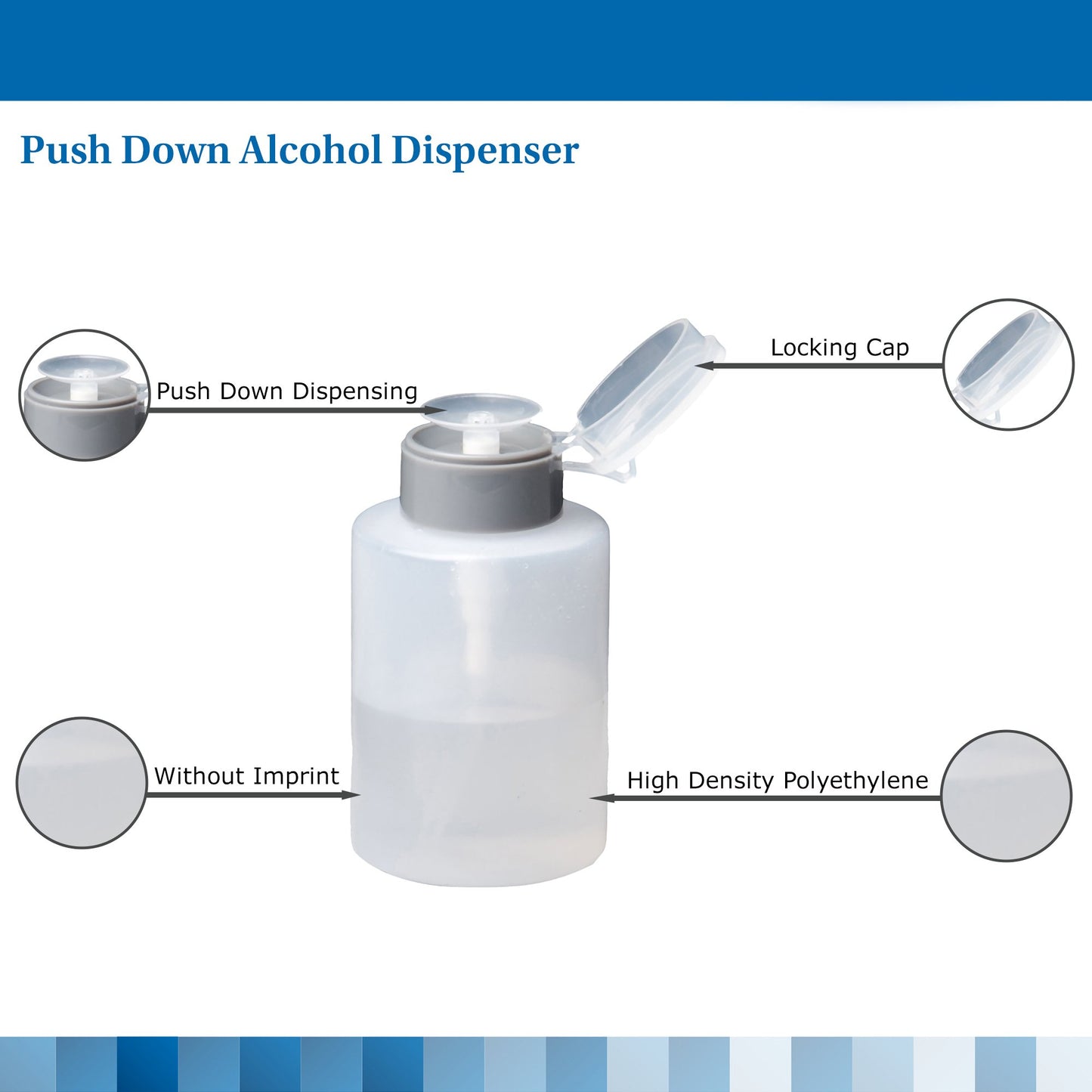 McKesson Alcohol Dispenser Polyethylene Translucent 9 oz. (625082_BX)