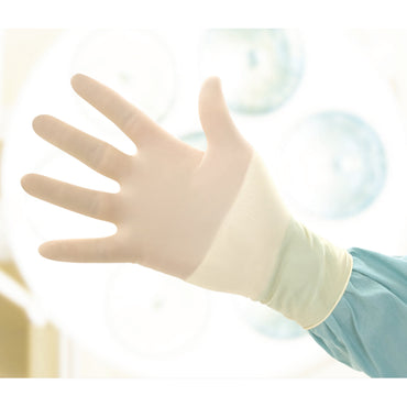 Biogel® Surgeons Surgical Glove Size 8 Sterile Latex Standard Cuff Length Micro-Textured Straw Not Chemo Approved (184863_PR)