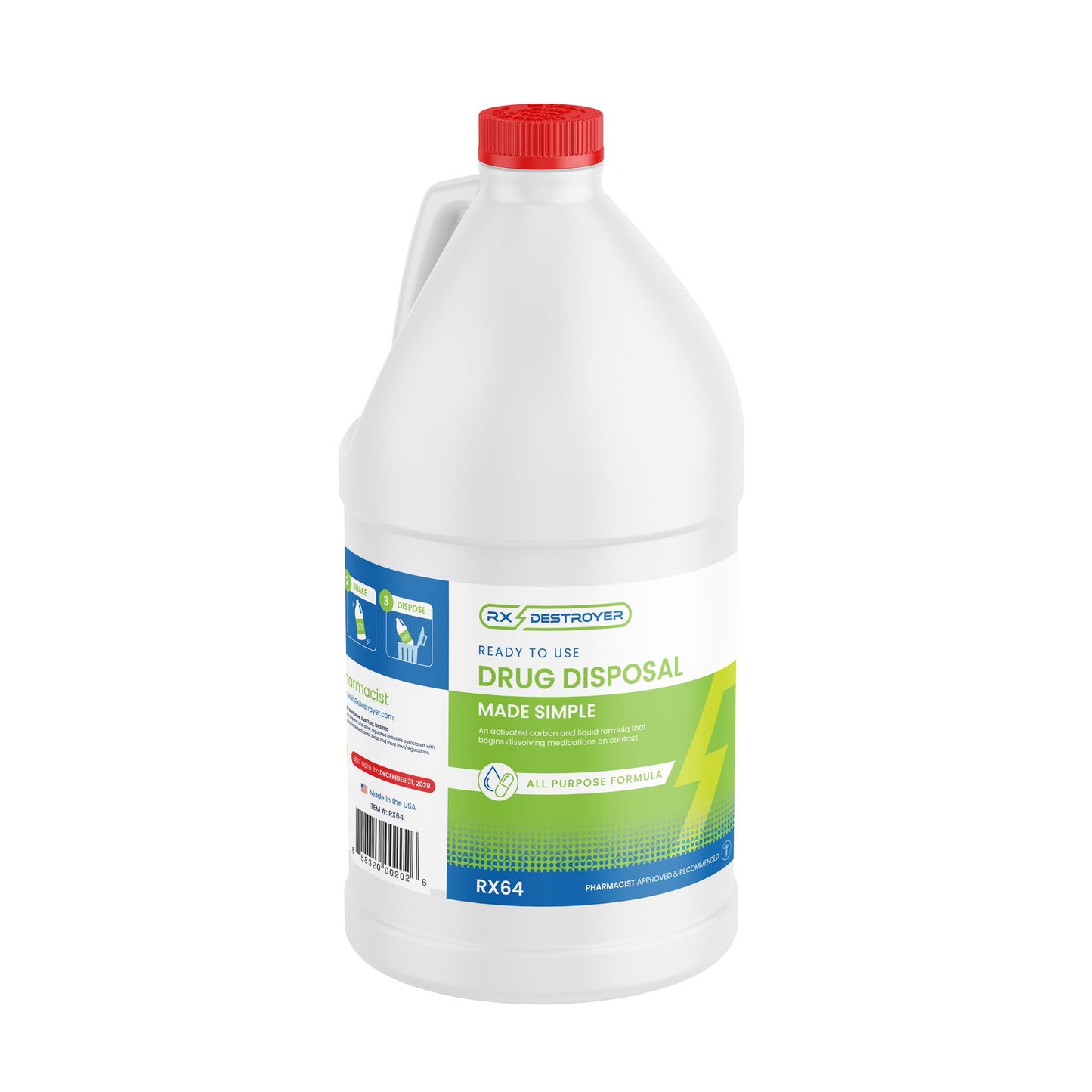 Rx Destroyer™ All-Purpose Drug Disposal System 13 lbs. Carton Weight (883254_EA)