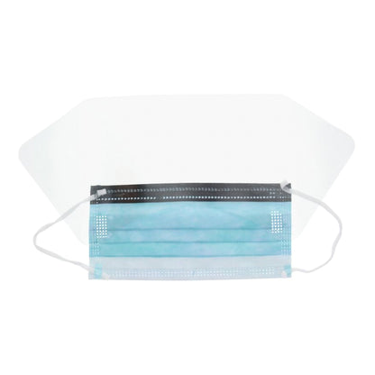 Cardinal Health™ Procedure Mask with Eye Shield Anti-fog Foam ASTM Level 3 Earloops One Size Fits Most (296230_CS)