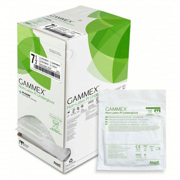 GAMMEX® Non-Latex PI Underglove Surgical Underglove Size 7.5 Sterile Polyisoprene Standard Cuff Length Micro-Textured Green Chemo Tested (693864_BX)