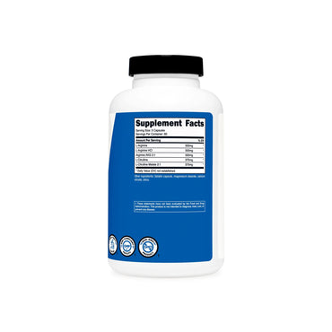 nutricost® Dietary Supplement Nitric Oxide 750 mg Strength Capsule 180 Per Bottle (1270271_BT)
