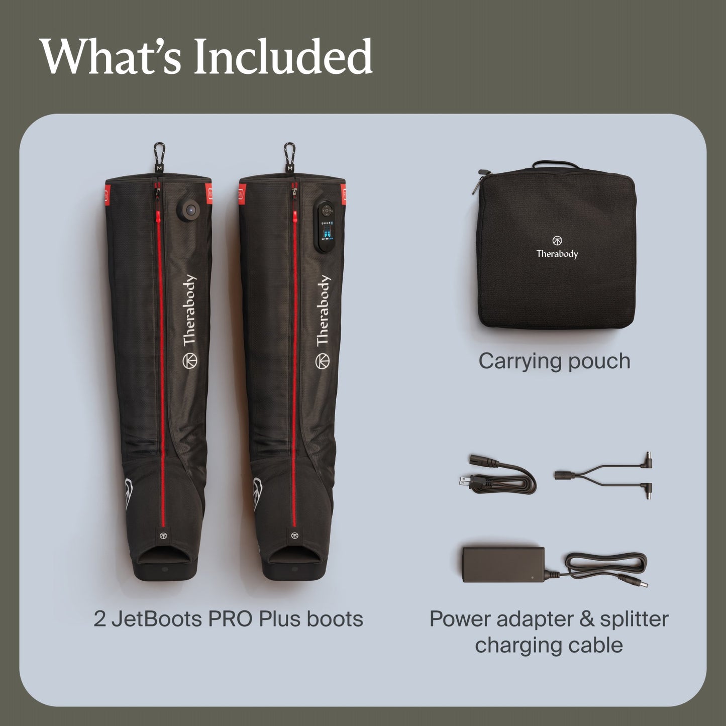 RecoveryAir PRO JetBoots Long Compression Massage Garment & Control Unit Outseam: 35-1/2 to 41 Inch / Thigh Circumference: Up to 31-29/32 Inch (1259153_PR)