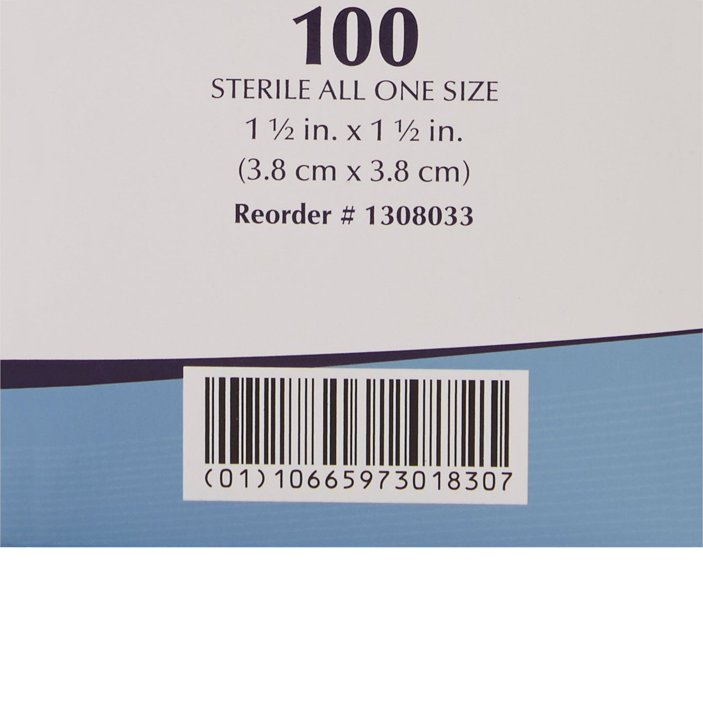 American® White Cross Adhesive Spot Bandage 1-1/2 X 1-1/2 Inch Plastic Square Sheer Sterile (869575_CS)