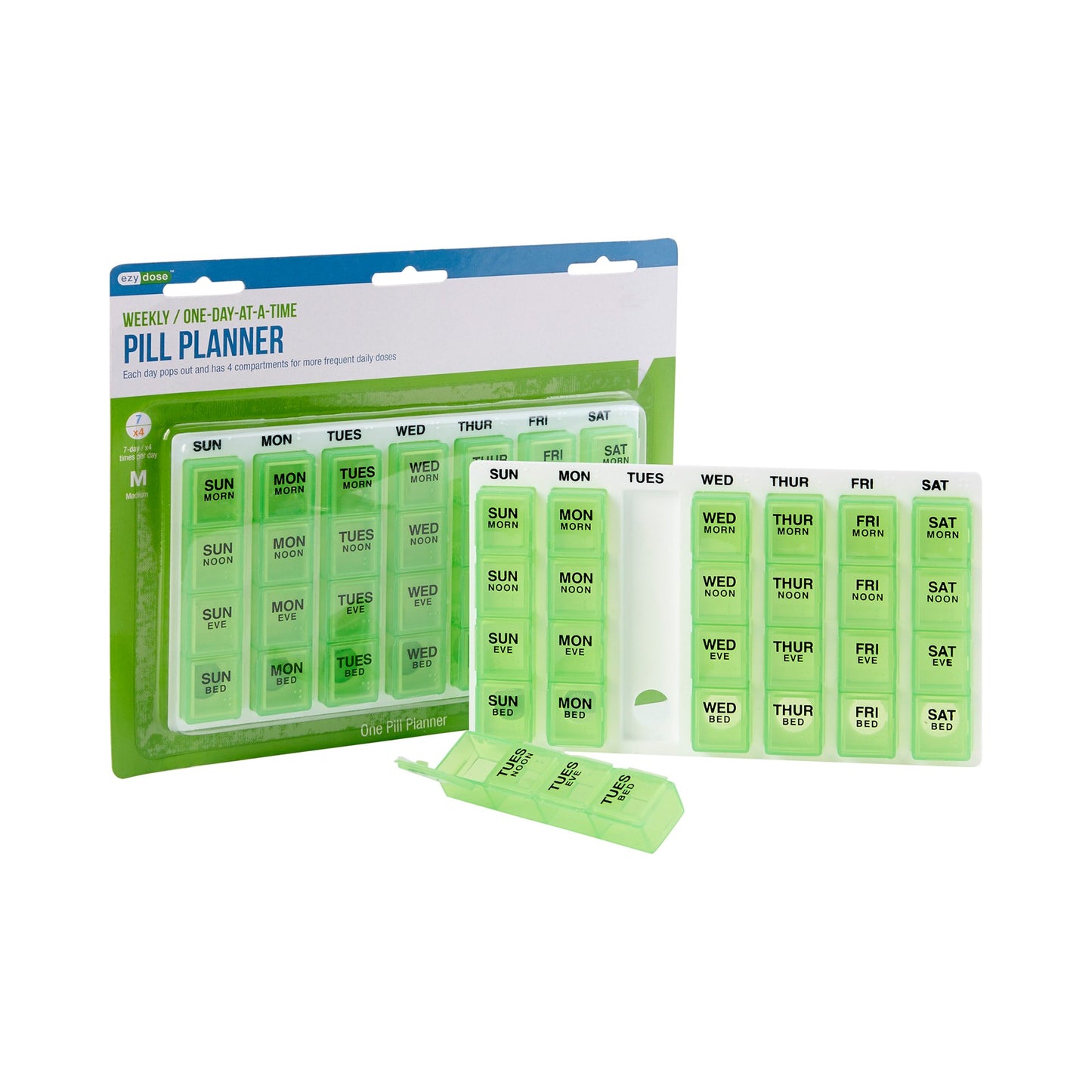 One-Day-At-A-Time® Pill Organizer Medium 7 Day 4 Dose (827103_EA)