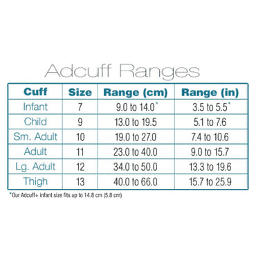 Adcuff™ Reusable Blood Pressure Cuff 23 to 40 cm Arm Nylon Cuff Adult Cuff (474868_EA)