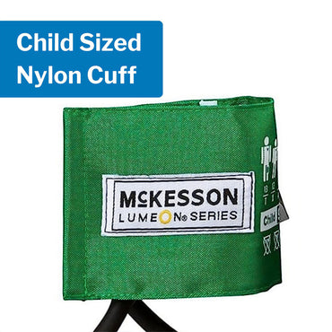 McKesson LUMEON™ Aneroid Sphygmomanometer Unit Pediatric Cuff Nylon Cuff 13 - 19.5 cm Pocket Aneroid (995509_BX)