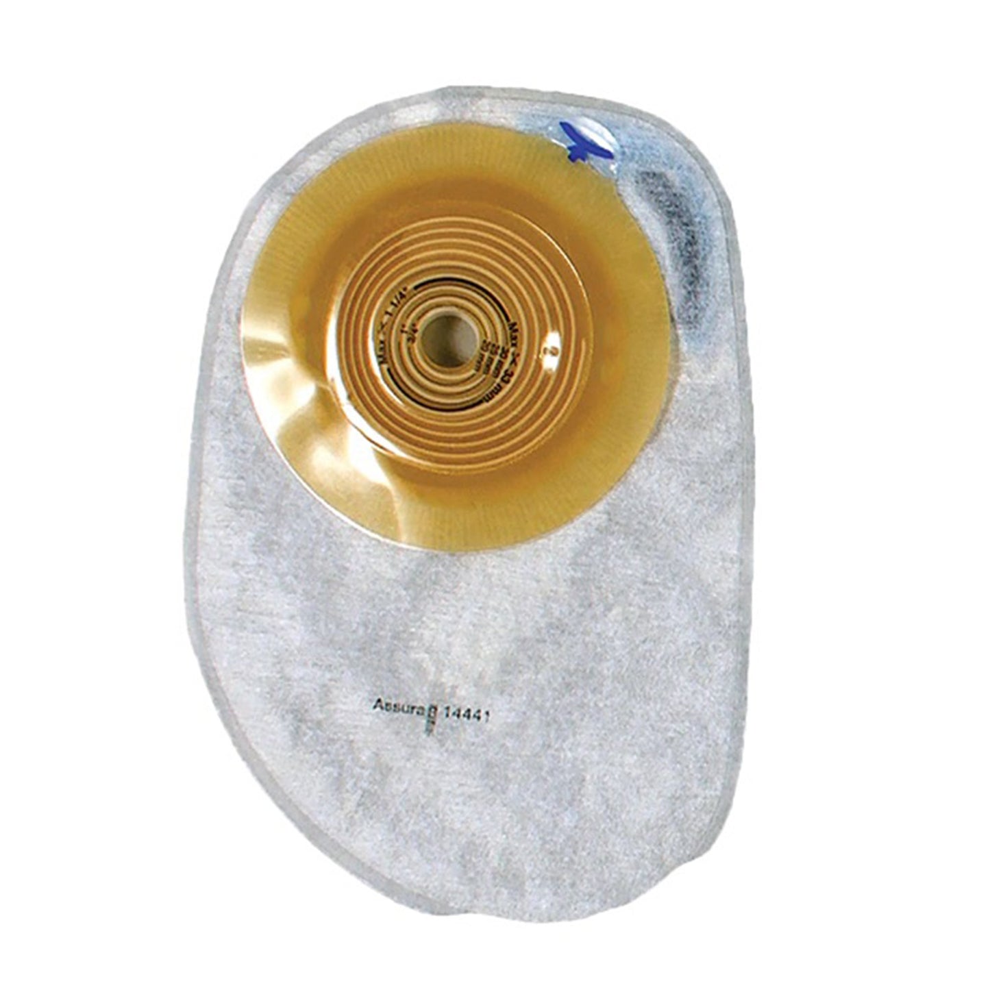 Assura® Ostomy Pouch One-Piece System 7 Inch Length Convex Light, Pre-Cut 7/8 Inch Stoma Closed End (550873_BX)