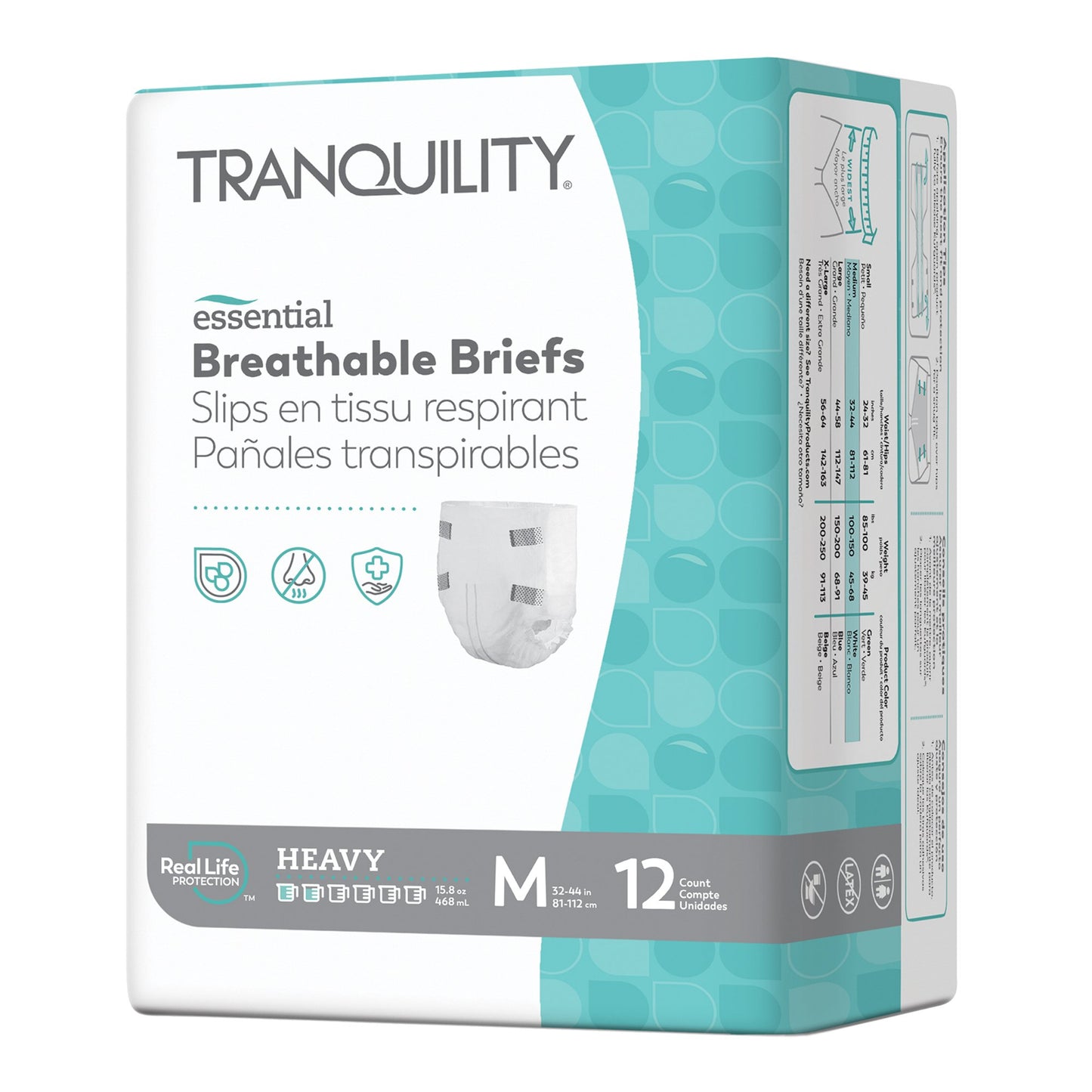 Tranquility® Essential Unisex Incontinence Brief Medium Disposable Heavy Absorbency (1188954_BG)