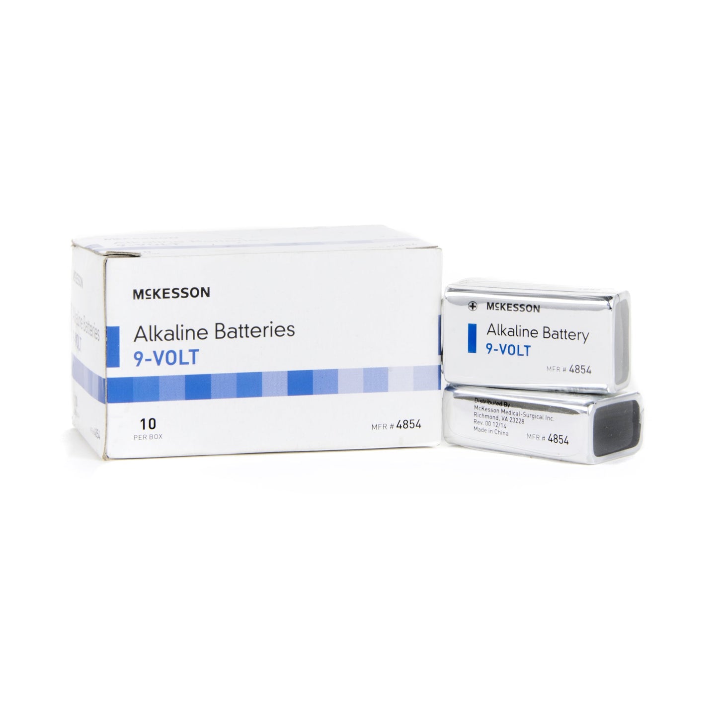 McKesson Alkaline Battery 9V Cell 9V Disposable 10 Pack (862351_EA)