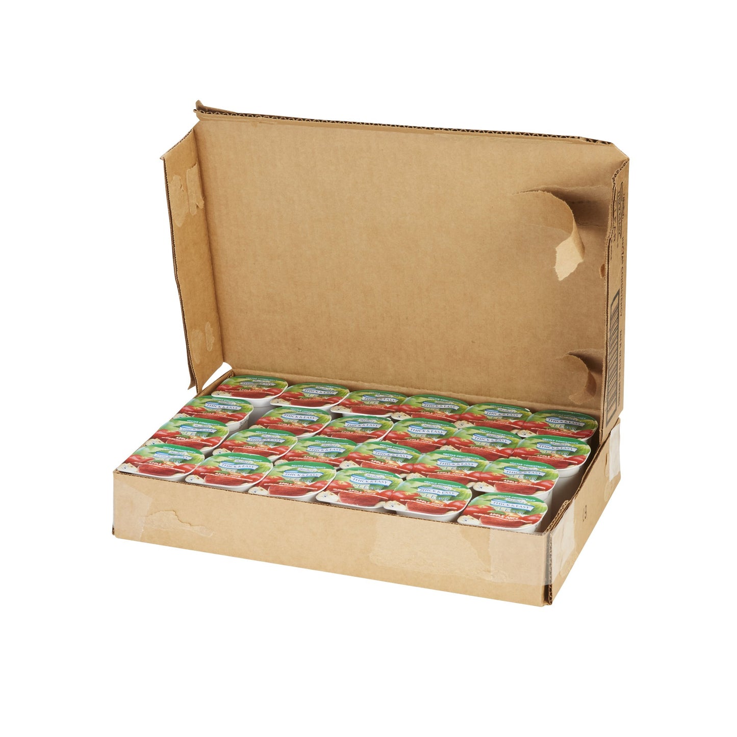 Thick & Easy® Thickened Beverage 4 oz. Portion Cup Apple Flavor Liquid IDDSI Level 2 Mildly Thick (732814_CS)