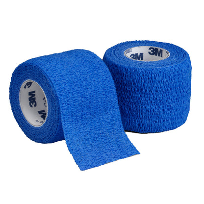 3M™ Coban™ Cohesive Bandage 3 Inch X 5 Yard Self-Adherent Closure Blue NonSterile Standard Compression (176489_EA)