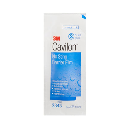 3M™ Cavilon™ No Sting Skin Barrier Applicator 26 to 62% Strength Hexamethyldisiloxane / Isooctane / Acrylate Terpolymer / Polyphenylmethylsiloxane Individual Packet Sterile (292018_EA)