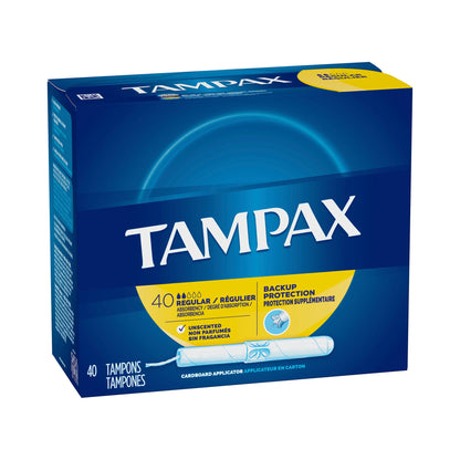 Tampax® Tampon Regular Absorbency Cardboard Applicator Individually Wrapped (783577_BX)