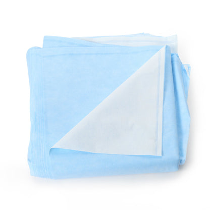 QUICK CHECK* H200 Sterilization Wrap White / Blue 30 X 30 Inch Dual Layer SMS Polypropylene Steam / EO Gas / Hydrogen Peroxide (825787_CS)