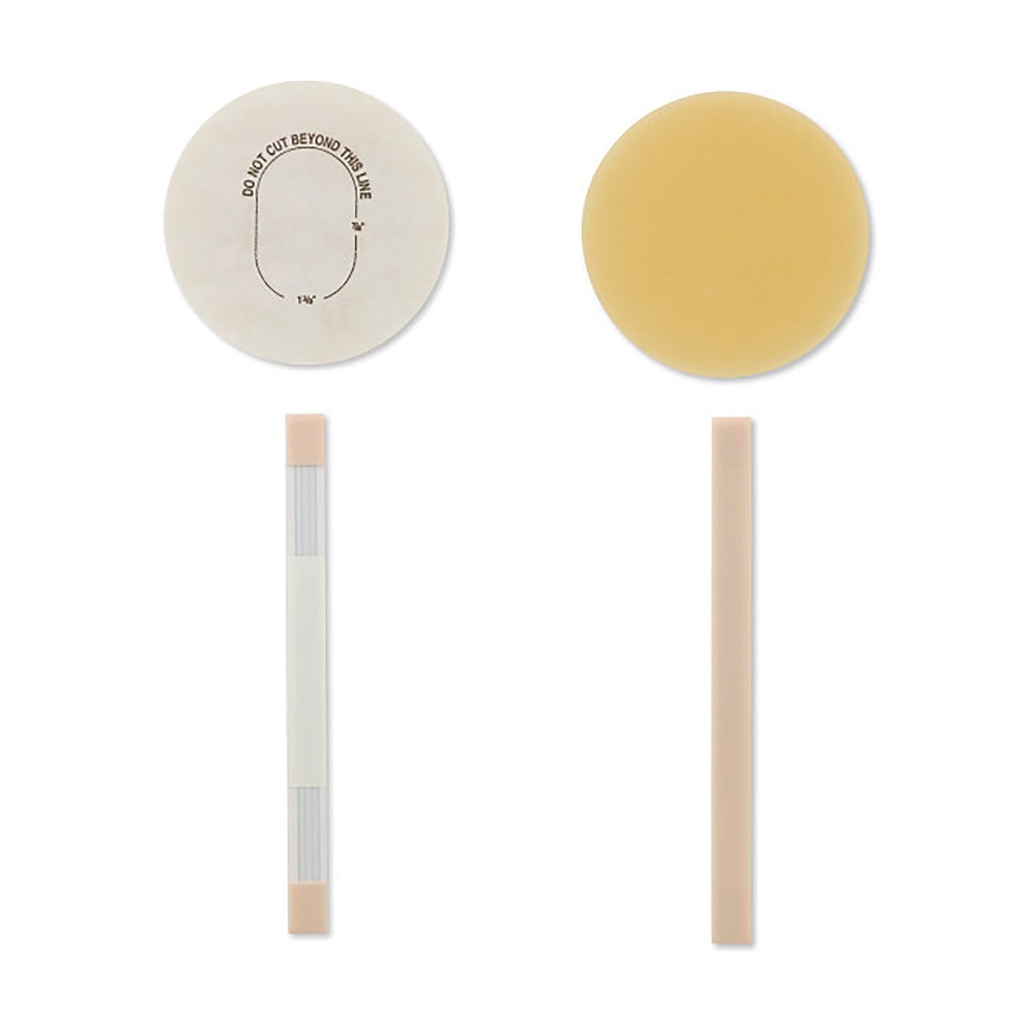 Pouchkins™ Newborn Ostomy Pouch One-Piece System 6 Inch Length Flat, Trim To Fit 7/8 to 1-3/8 Inch Stoma Drainable (341446_BX)