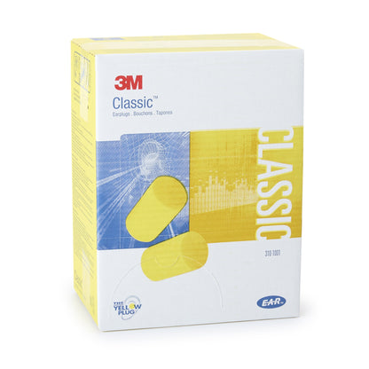 3M™ E-A-R™ Classic™ Ear Plugs Cordless One Size Fits Most Yellow (650987_BX)