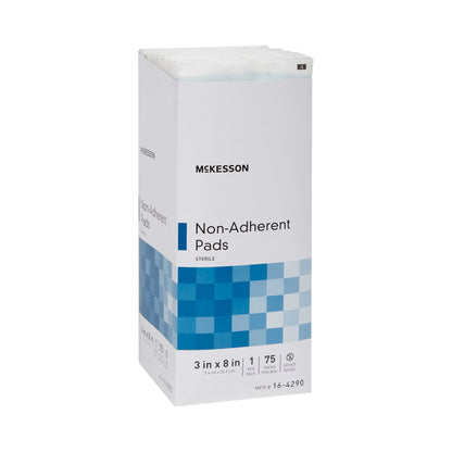 McKesson Non-Adherent Dressing 3 X 8 Inch Sterile 75 per Pack (471997_CS)