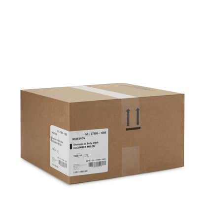 McKesson Shampoo and Body Wash 1,000 mL Dispenser Refill Bag Cucumber Melon Scent (482991_CS)