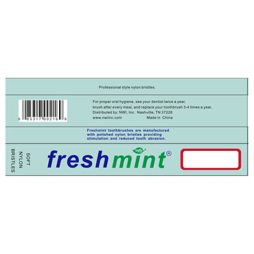 Freshmint® Toothbrush Assorted Colors Adult Nylon (874270_EA)