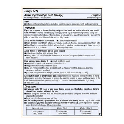Foster & Thrive™ Stop Smoking Aid 4 mg Strength Lozenge (1238980_PK)