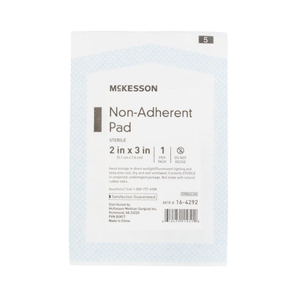 McKesson Non-Adherent Dressing 2 X 3 Inch Sterile 100 per Pack (373768_CS)